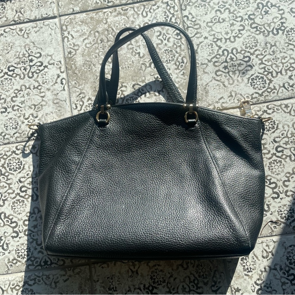 Coach Prairie Black Pebbled Leather Satchel or Crossbody AS IS - Picture 5 of 8